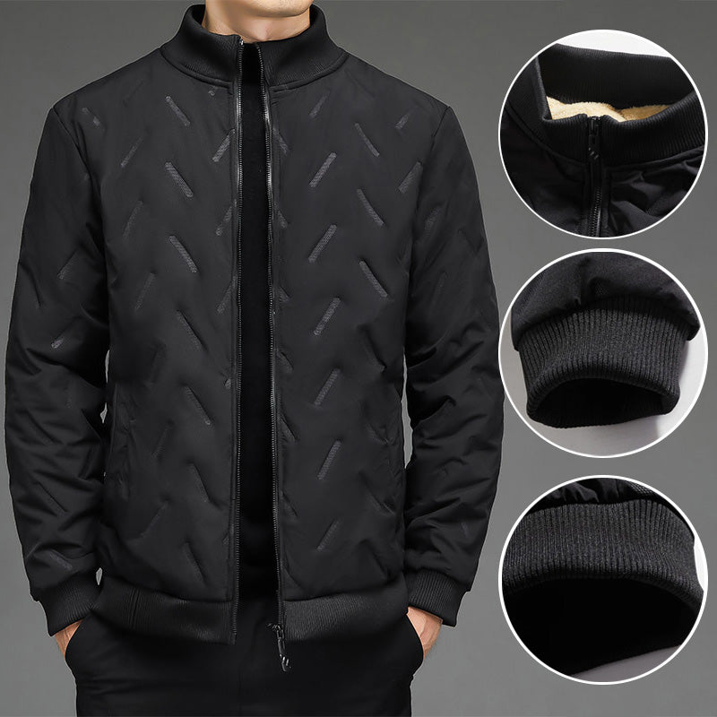 Warmes Geschenk – Herren-Winterjacke im lässigen Stil mit dickem, warmem Stehkragen