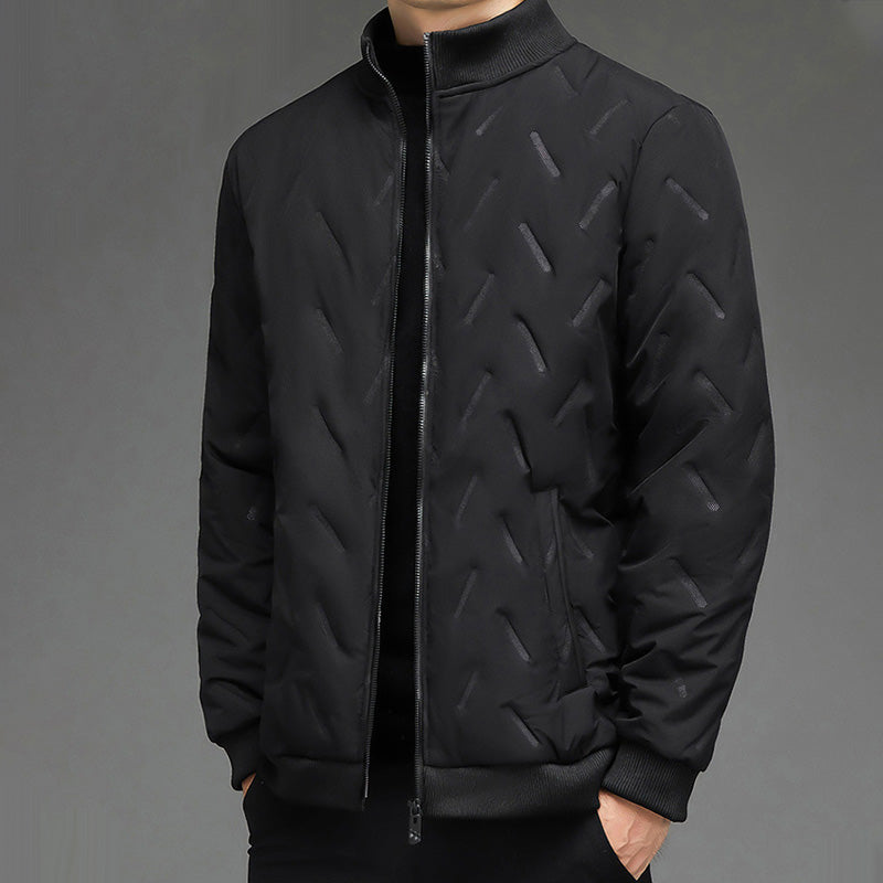 Warmes Geschenk – Herren-Winterjacke im lässigen Stil mit dickem, warmem Stehkragen