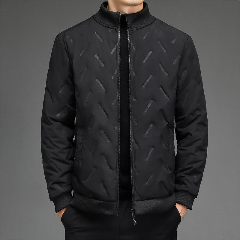 Warmes Geschenk – Herren-Winterjacke im lässigen Stil mit dickem, warmem Stehkragen