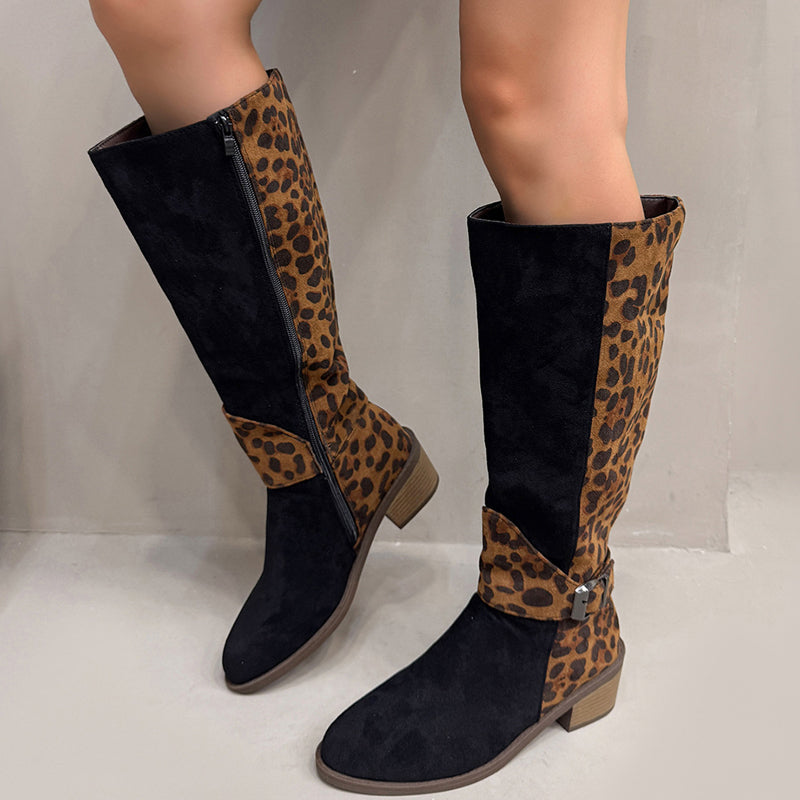 đ„Reitstiefel mit Leopardenmuster fĂŒr Damen â Komfort, Stil und Selbstvertrauen bei jedem Schritt! đ