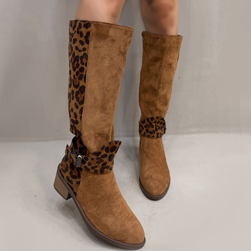 đ„Reitstiefel mit Leopardenmuster fĂŒr Damen â Komfort, Stil und Selbstvertrauen bei jedem Schritt! đ