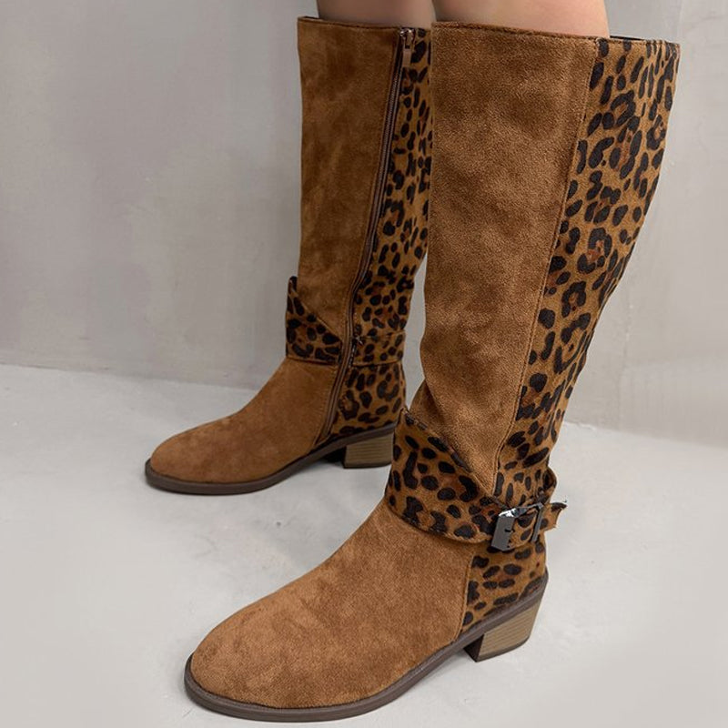 đ„Reitstiefel mit Leopardenmuster fĂŒr Damen â Komfort, Stil und Selbstvertrauen bei jedem Schritt! đ
