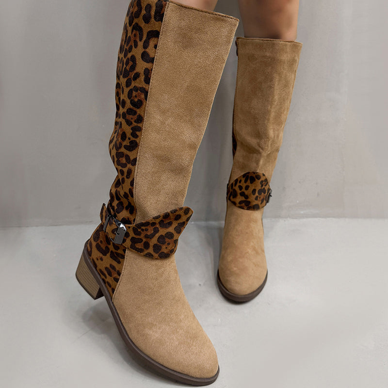 đ„Reitstiefel mit Leopardenmuster fĂŒr Damen â Komfort, Stil und Selbstvertrauen bei jedem Schritt! đ