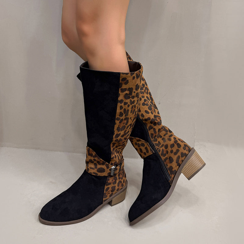 đ„Reitstiefel mit Leopardenmuster fĂŒr Damen â Komfort, Stil und Selbstvertrauen bei jedem Schritt! đ