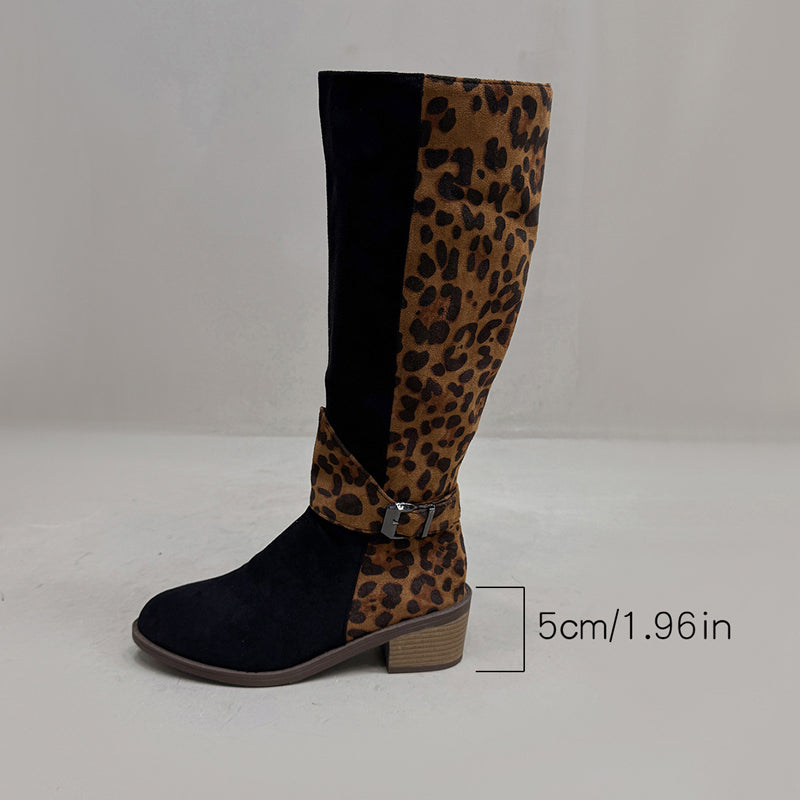 đ„Reitstiefel mit Leopardenmuster fĂŒr Damen â Komfort, Stil und Selbstvertrauen bei jedem Schritt! đ