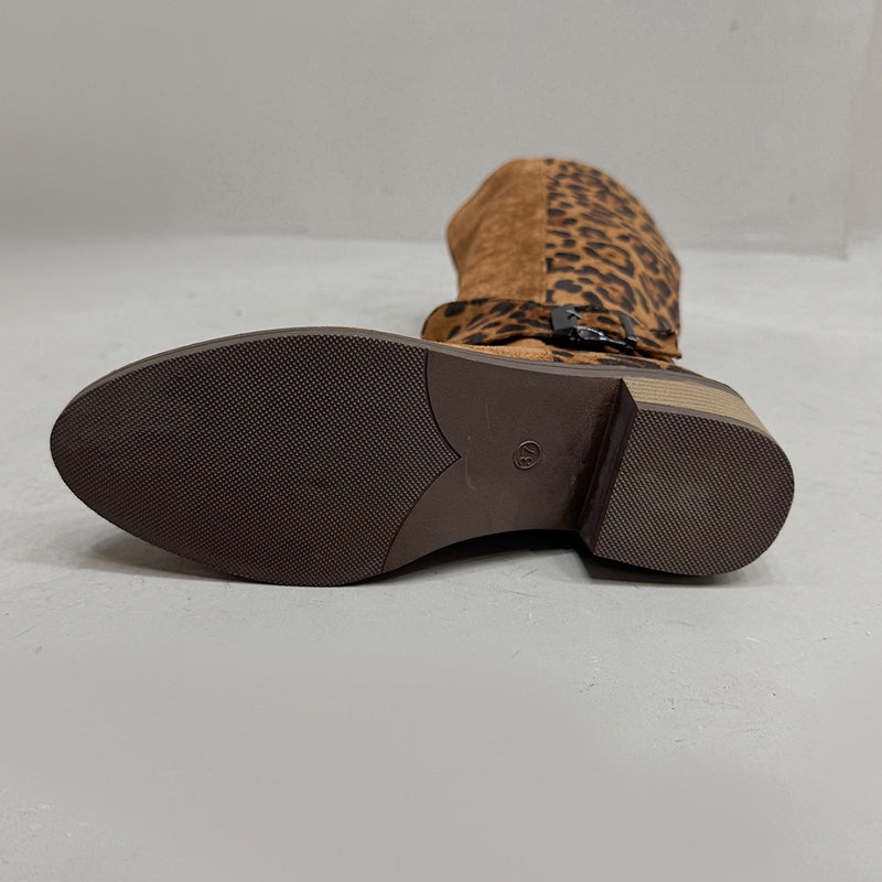 đ„Reitstiefel mit Leopardenmuster fĂŒr Damen â Komfort, Stil und Selbstvertrauen bei jedem Schritt! đ