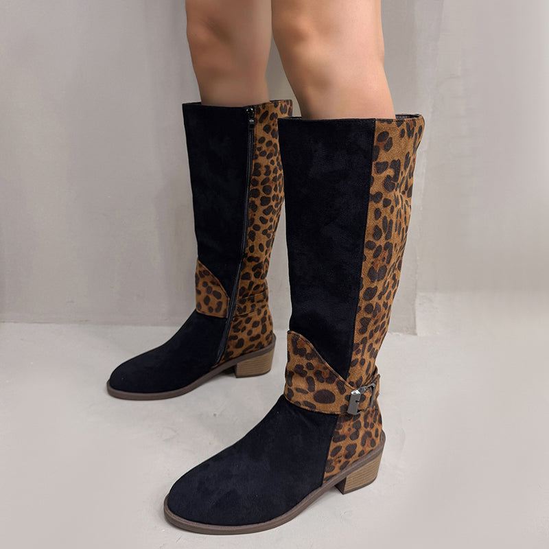 đ„Reitstiefel mit Leopardenmuster fĂŒr Damen â Komfort, Stil und Selbstvertrauen bei jedem Schritt! đ