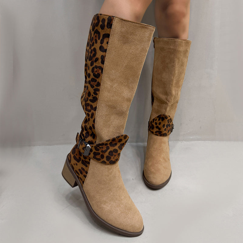 đ„Reitstiefel mit Leopardenmuster fĂŒr Damen â Komfort, Stil und Selbstvertrauen bei jedem Schritt! đ