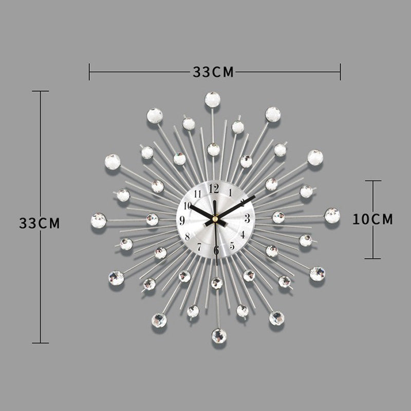 ✨🕰️ 60 % Rabatt ⚡ Kreative Strass-Wanduhr – leiser, minimalistischer Luxus für Wohnzimmer, Esszimmer und Eingangsbereich! 💎🏡