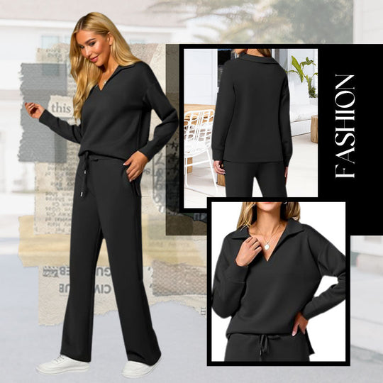 👚50% RABATT! 🧥 Damen 2-teiliges Sweatshirtset – Bequemer Stoff, Lässiger Style &amp; Perfekt für Alltag und Freizeit 🛍️