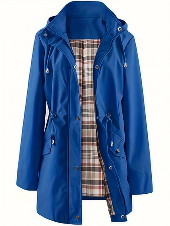 ⏳LAST DAY SALE 60% OFF !!📢🌧️💧Ultimate Plaid Waterproof Jacket for Women🍃Unleash Style and Durability in Any Storm!