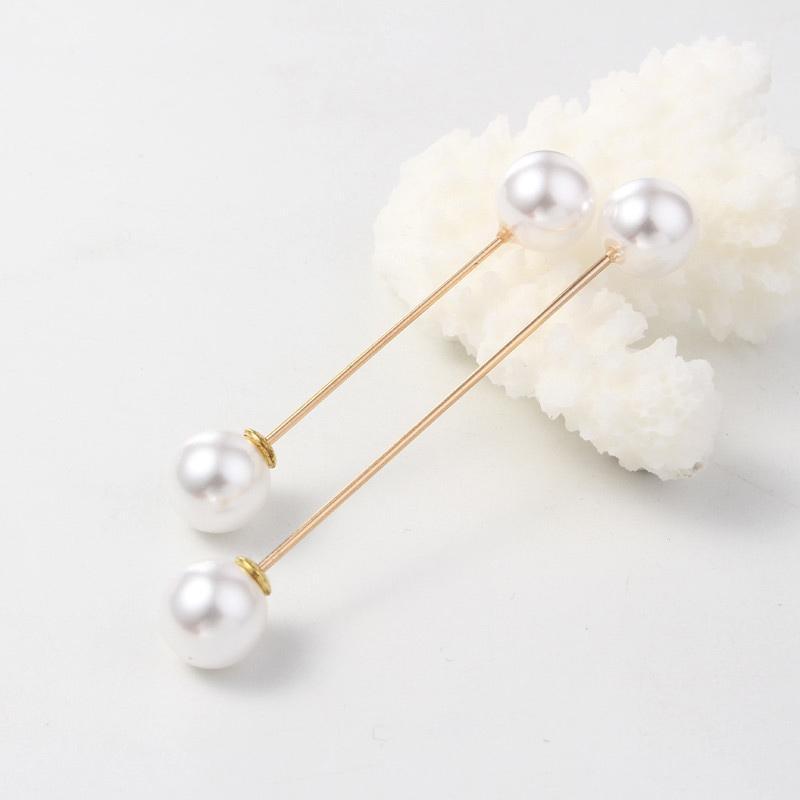 ✨Pearl Brooch Pins,Safety Pins for Clothing Dress pants skirt Cardigan Collar，Faux Pearl Rhinestones Brooches for Women Girls Pants Extender Safety Pins
