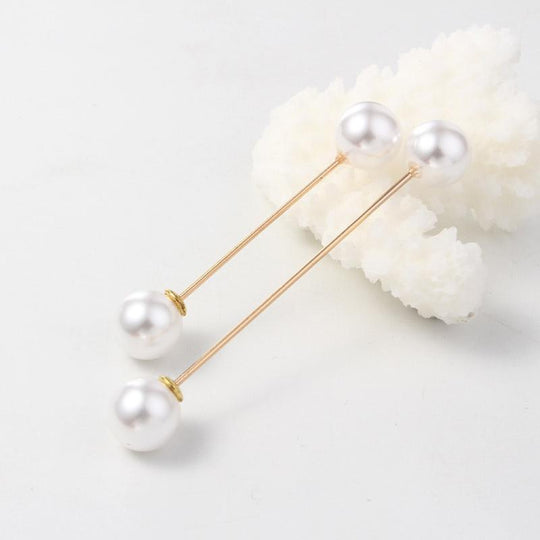✨Pearl Brooch Pins,Safety Pins for Clothing Dress pants skirt Cardigan Collar，Faux Pearl Rhinestones Brooches for Women Girls Pants Extender Safety Pins
