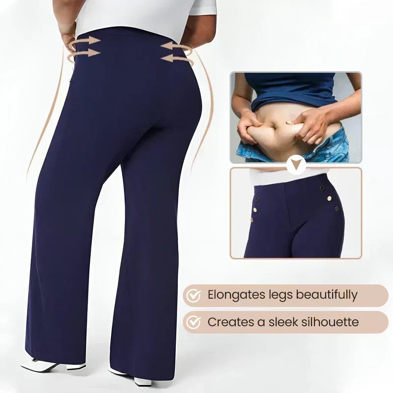 ✨ High-Waist Wide Leg Pants – Figure-Flattering, 3 Adjustable Lengths &amp; Super Stretch 🏃‍♀️
