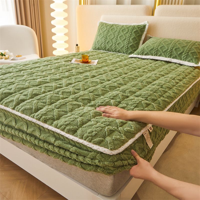 🛏️  WARME PASSGENAUEN BETTWÄSCHE – Gebürstete Flanell-Bettwäsche mit tiefen Taschen und rutschfesten Ecken für ganzjährigen Komfort ❄️🛌