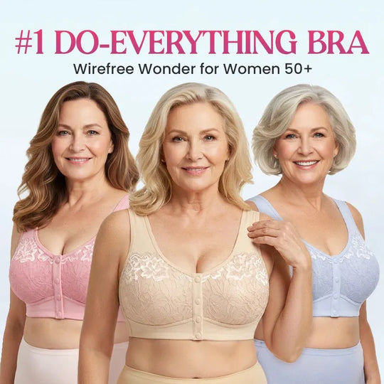 ⏳Limited-time 50% Off⏰Comfortable Wireless Shaping Front-Fasten Bra👙