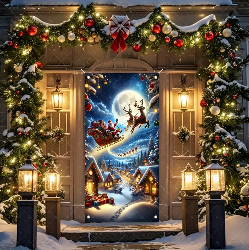 🔥Solange der Vorrat reicht 50 % Rabatt!🎉Weihnachts-Türdekorationsbanner