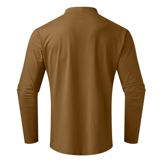 ⏳Begrenzte Zeit 50% Rabatt💥🎁【Geschenk-Empfehlung】Hochgeschlossenes Herren-T-Shirt mit langen Ärmeln und schmaler Passform