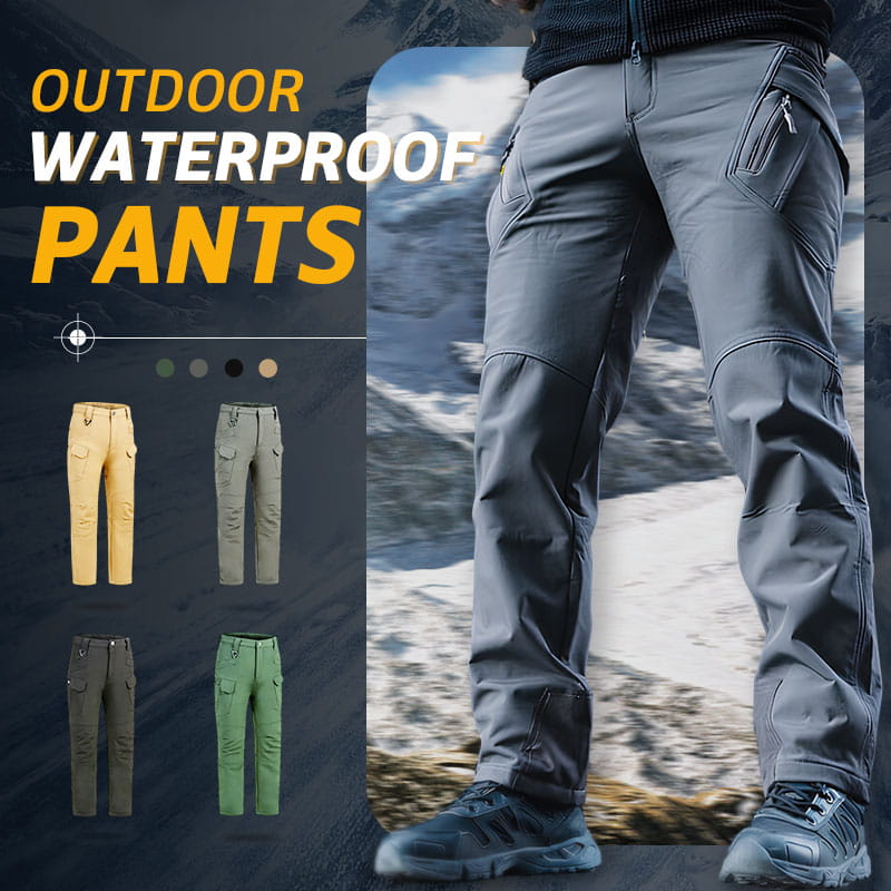 ❄️ 🧗Winter Outdoor wasserdichte Softshell-Thermohose mit Fleecefutter☔