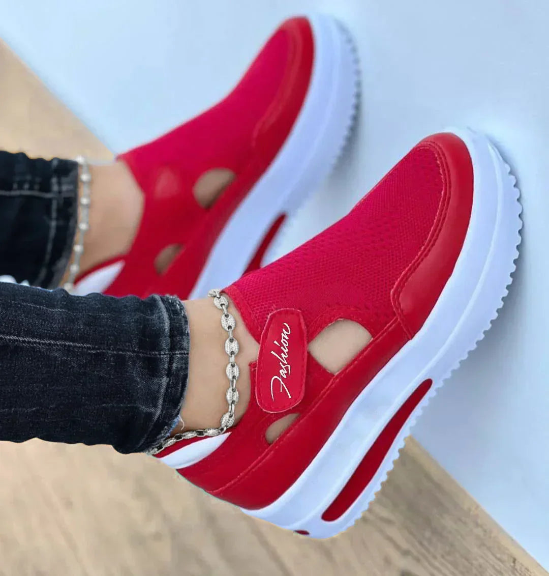 🌞50% Rabatt!🥿Damen Orthopädische Freizeitschuhe – Dicke Sohle, Rutschfest & Weich Gepolstert, Für Komfort & Haltungskorrektur