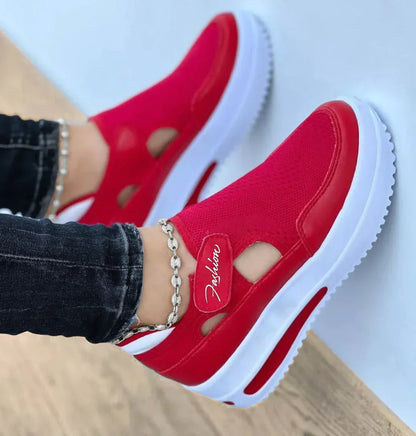 🌞50% Rabatt!🥿Damen Orthopädische Freizeitschuhe – Dicke Sohle, Rutschfest & Weich Gepolstert, Für Komfort & Haltungskorrektur