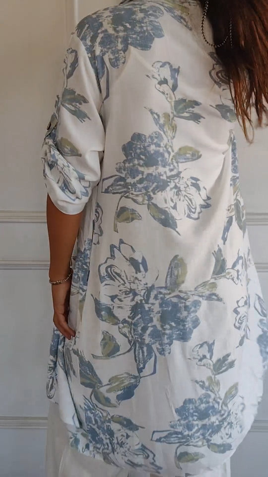 ✨New products✨Simple printed cotton and linen dress