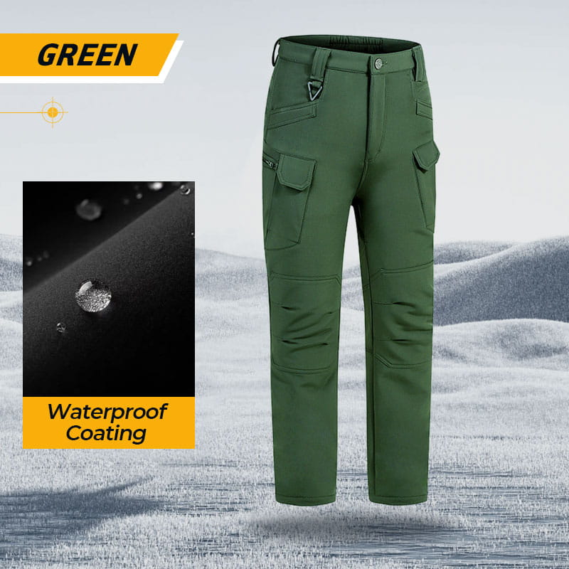 ❄️ 🧗Winter Outdoor wasserdichte Softshell-Thermohose mit Fleecefutter☔