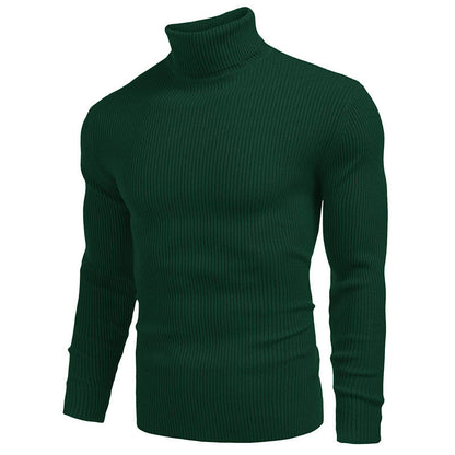 Rollkragen-Strickpullover für Herren im Winter