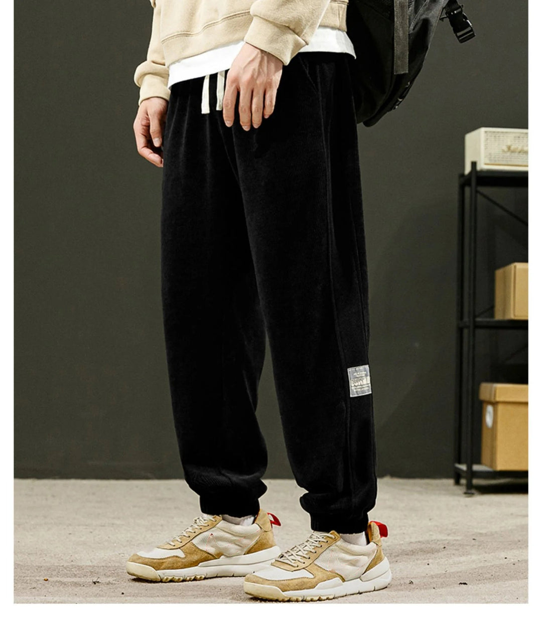 🔥Saldi caldi🔥 Pantaloni casual unisex in tessuto di velluto a coste