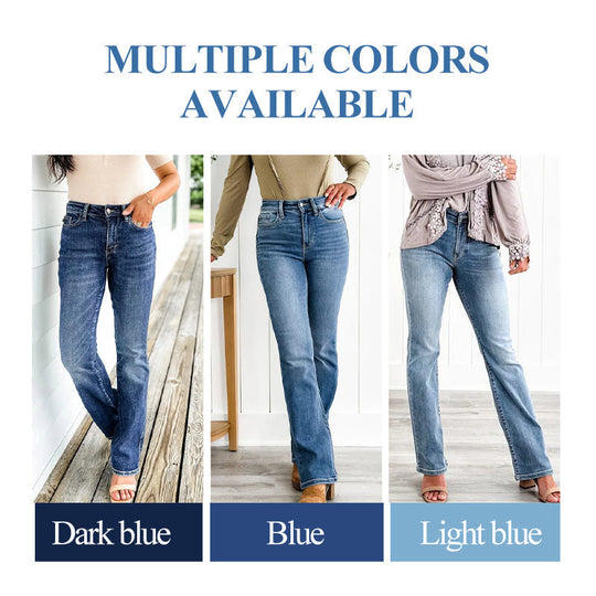 Geeignet für alle Körpertypen👖Hochelastische Jeans zur Bauchkontrolle