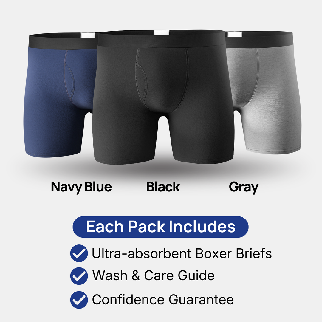 💪Men’s Ultra-Absorbent Incontinence Boxer Briefs