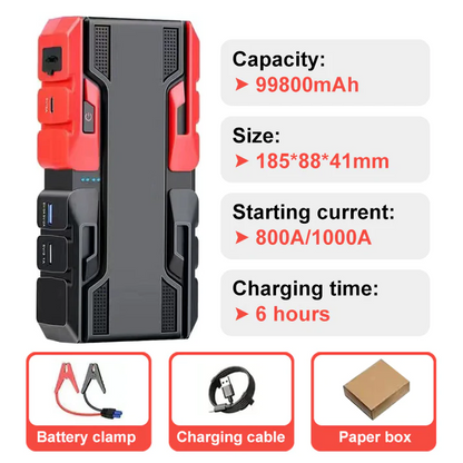 💥Heißer Verkauf 50% Rabatt🔋⚡Autobatterieladegerät😎Auto-Notstromversorgung👍Geeignet für Autos, LKWs, Motorräder, Rasenmäher, Boote