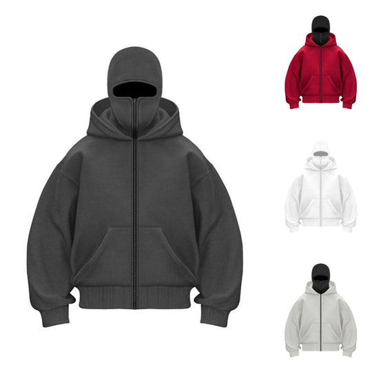 🔥Black-Friday-Mega-Angebot – 50 % Rabatt! Ninja Zip-Up Hoodie für Herren &amp; Damen – Rundumschutz