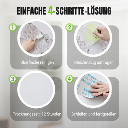 🛠️ Wasserdichte & Schimmelresistente Wandreparaturpaste – 3 Kaufen, 1 Gratis + Pinsel Geschenk! 💧🖌️ ✨ Schnelle & Saubere Wandreparatur für Zuhause! 🏡