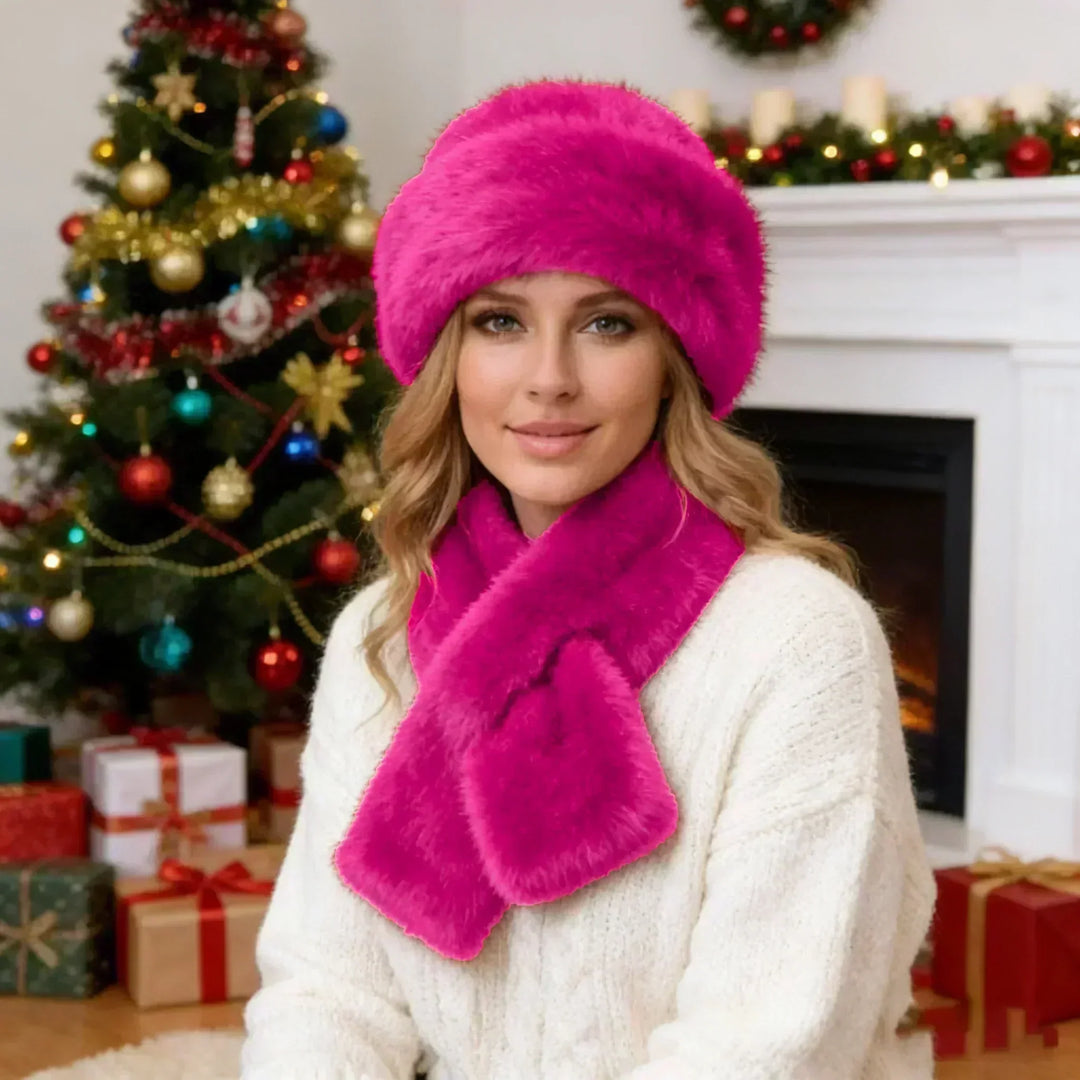 🧣👒Perfektes Set: Winterschal &amp; Plüschmütze - Das Wärme-Duo für frostige Tage🎁