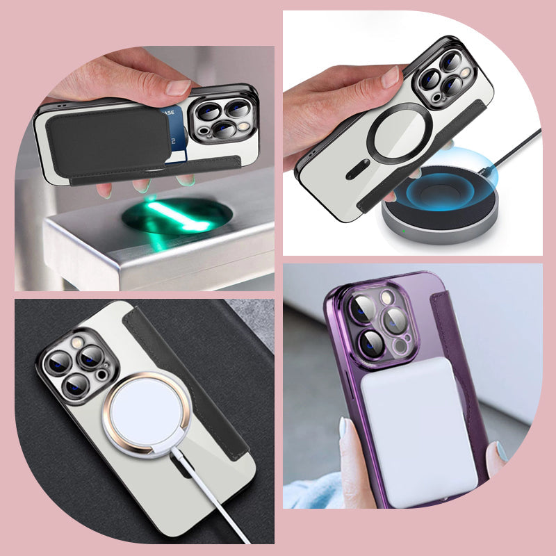 Bolsa de cuero sintético para el iPhone