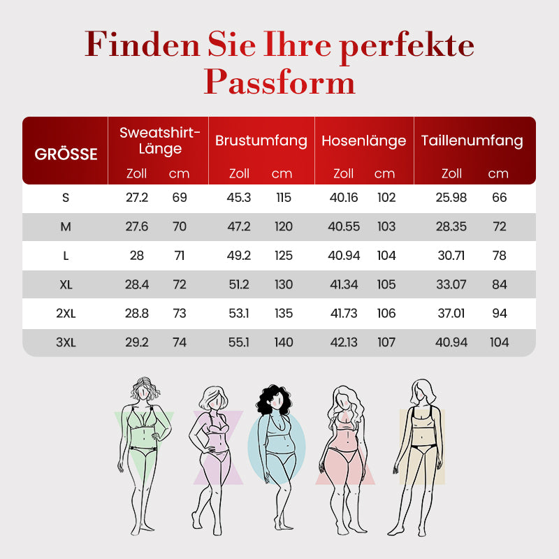 ⌛ Nur noch 3 Tage – 50 % auf alles! ⏰Damen-Glitzer-Zweiteiler: Pullover &amp; Hose