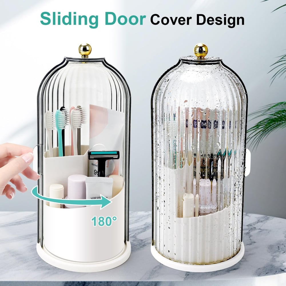 🪥 50% RABATT! 🏡 Zahnbürstenhalter mit Schiebedeckel – Hygienisches Design, Tropffrei & Platzsparend 🚿
