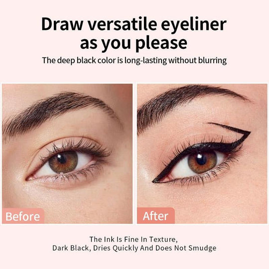 💜💜LAATSTE DAG – KOOP 1, KRIJG 1 GRATIS💜💜 Draaiende eyelinerstempel: Perfecte eyeliner in 5 seconden – voor beginners &amp;  Professioneel, waterdicht &amp;  nauwkeurig