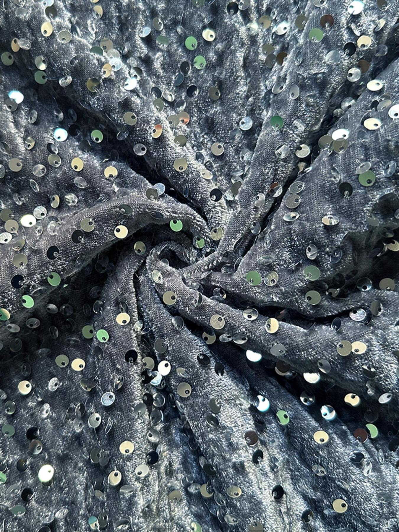 💖Letzter Tag Verkauf 50% Rabatt💃Damen Paillette Sparkle Breite Bein Hose mit elastischem Bund