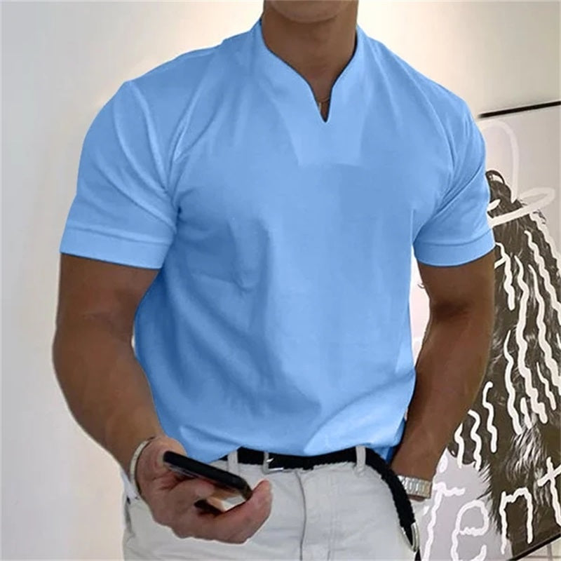 🏋️ Sportliches Herren V-Shirt aus Baumwolle – Ideal für Training &amp; Freizeit