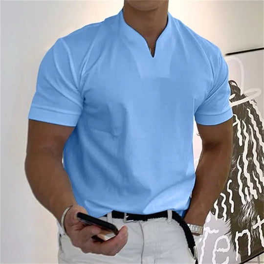 🏋️ Sportliches Herren V-Shirt aus Baumwolle – Ideal für Training &amp; Freizeit