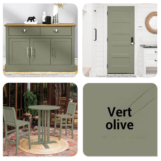 🪚 50% RABATT! 🌿 WASSERBASIERTE MÖBELFARBE - Geruchsneutral &amp; Umweltfreundlich, Einfache Anwendung ohne Schleifen, Perfekt für Holzmöbel-Renovierung 🎨🛋️