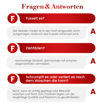 ⌛ Nur noch 3 Tage – 50 % auf alles! ⏰Damen-Glitzer-Zweiteiler: Pullover & Hose