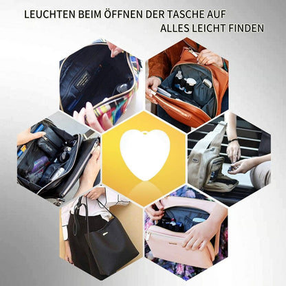 💥Heißer Verkauf 49% Rabatt❤️Herzsensor LED Handtaschenlicht