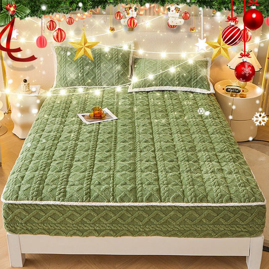 🛏️  WARME PASSGENAUEN BETTWÄSCHE – Gebürstete Flanell-Bettwäsche mit tiefen Taschen und rutschfesten Ecken für ganzjährigen Komfort ❄️🛌