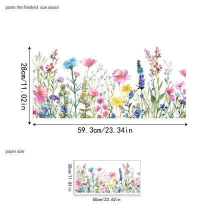 ✨LETZTER TAG VERKAUF 50 % RABATT!💐Bunter Blumenstrauß-Fensteraufkleber🖼️