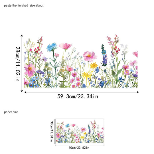 ✨LETZTER TAG VERKAUF 50 % RABATT!💐Bunter Blumenstrauß-Fensteraufkleber🖼️
