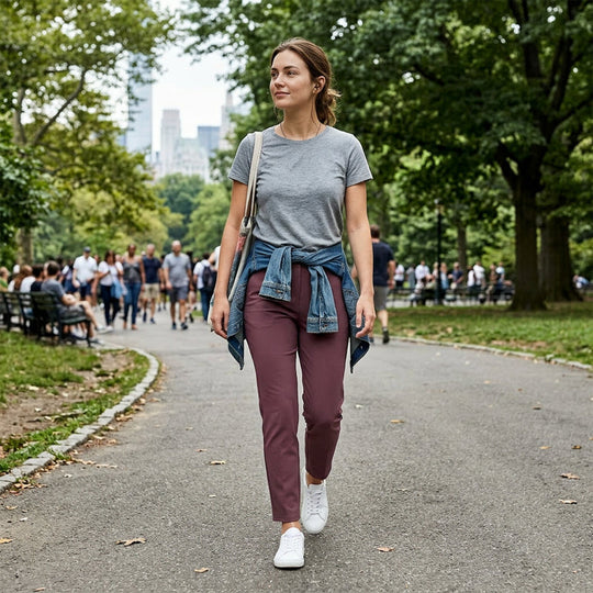 ⏳LIMITED OFFER 70% OFF🌞Women’s Fitted High-Waisted Zip-Pocket Trousers👖Lightweight, Breathable, Soft 26"/27" Ankle Pants with Zipper Pockets