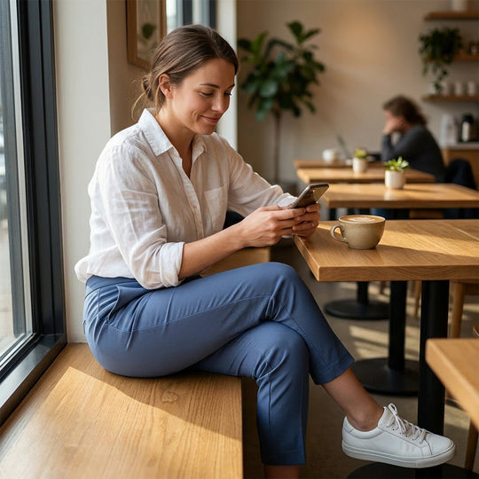 ⏳LIMITED OFFER 70% OFF🌞Women’s Fitted High-Waisted Zip-Pocket Trousers👖Lightweight, Breathable, Soft 26"/27" Ankle Pants with Zipper Pockets